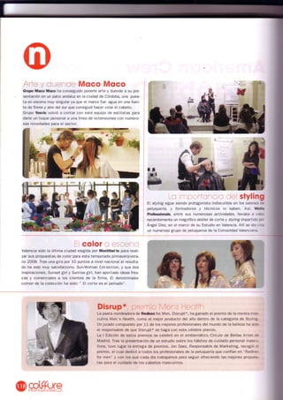 Grupo macomaco - artículos - revista coiffure nº259 ''arte y duende macomaco''