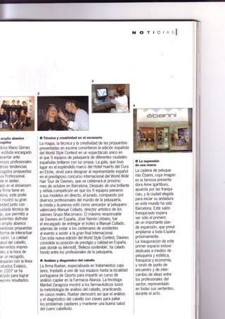 Grupo macomaco - artículos - revista estetica modacabello nº39 otoño'07 ''tecnica y creatividad en escenario''