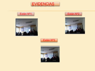 EVIDENCIAS
Están Nº1
Están Nº3
Están Nº2
 