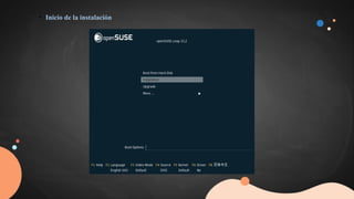 • Inicio de la instalación
 