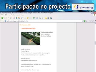 Participação no projecto 