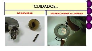 CUIDADOS...
DESMONTAR INSPENCIONAR A LIMPEZA
 