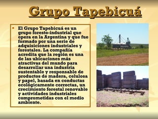 Grupo Tapebicuá ,[object Object]