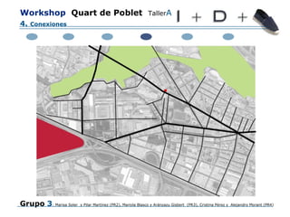 Workshop   Quart de Poblet   Taller A   Grupo  3 : Marisa Soler  y Pilar Martínez (PR2), Mariola Blasco y Aránzazu Gisbert  (PR3), Cristina Pérez y  Alejandro Morant (PR4) 4.  Conexiones 