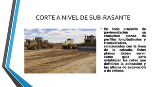 Linea Rasante proceso constructivo de una carretera asfaltada | PDF