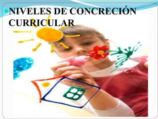 NIVELES DE CONCRECIÓN
CURRICULAR
 