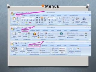  Menús

 