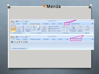  Menús

 