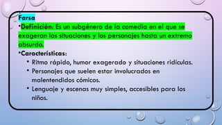 Grupo 15 (1).GENEROS DRAMÁTICOS INFANTILES | PPTX