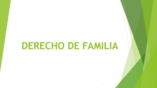 DERECHO DE FAMILIA
 