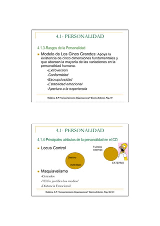 Personalidad y Emociones