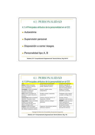 Personalidad y Emociones