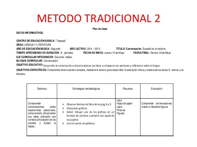 PLAN DE CLASE