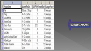 EL RESULTADO ES
 