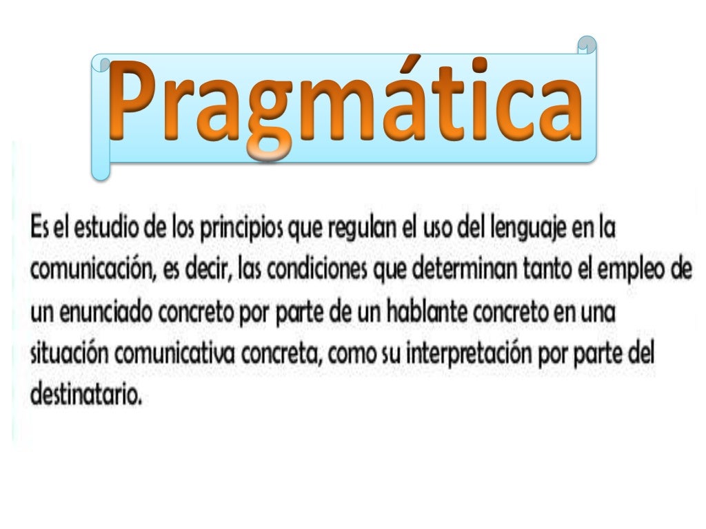 La pragmatica