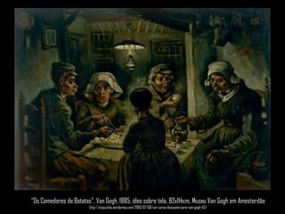 “Os Comedores de Batatas”, VanGogh, 1885, óleo sobre tela, 82x114cm, Museu VanGogh em Amesterdãohttp://esquizofia.wordpress.com/2010/07/06/um-curso-desejante-para-van-gogh-43/
