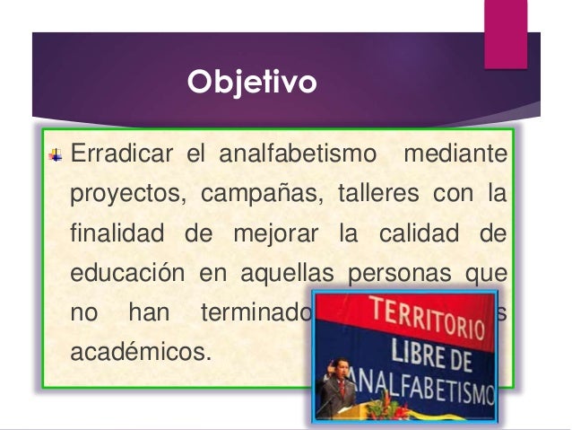 El Analfabetismo
