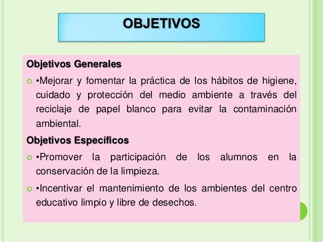 La Contaminacion Ambiental Objetivos Generales Y Especificos