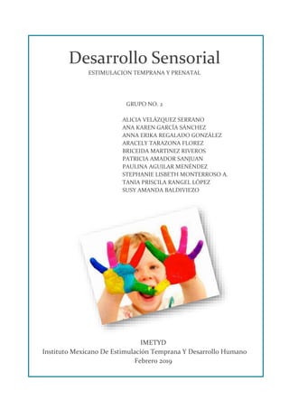 DESARROLLO SENSORIAL | PDF