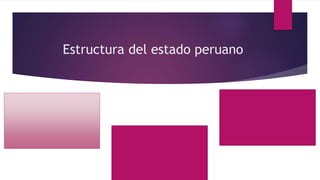 Estructura del estado peruano
 