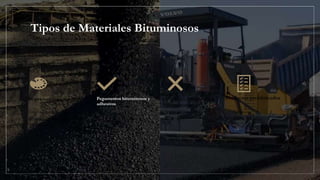 Materiales de Construcción MATERIALES BITUMINOSOS Y POLIMERICOS | PPTX