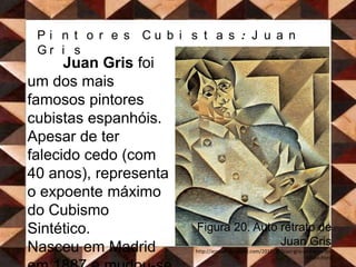 Pintores Cubistas: Alexandra Nechita	Alexandra Nechita é uma pintora romena do estilo cubista.O seu talento levou-a a ser conhecida como a Pequena Picasso.Figura 21. Alexandra Nechitahttp://www.nechita.info/