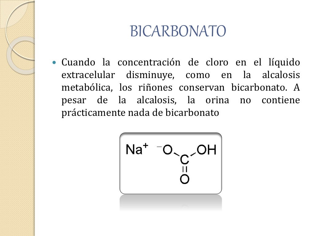 Sodio, bicarbonato, cloro y equilibrio acidobase