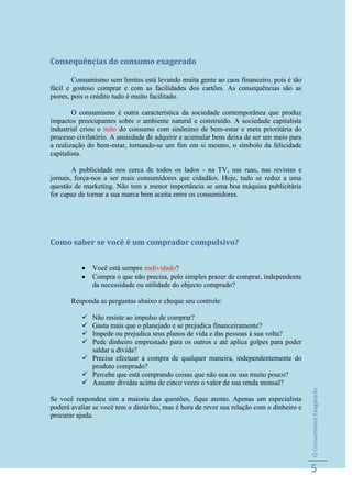 Causas do consumismo exagerado - Grupo3 