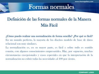 Normalización de Base de Datos