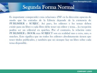 Normalización de Base de Datos