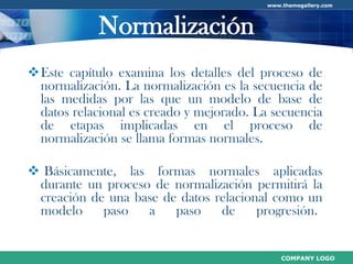Normalización de Base de Datos