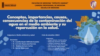 Impacto de la Contaminación del Agua en el Medio Ambiente y la Salud ...