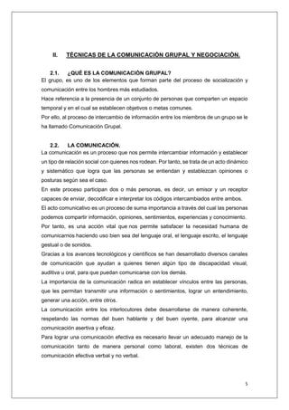 GRUPO 4 TECNICAS DE COMUNICACION GRUPAL Y NEGOCIACION PSICOLOGIA.docx