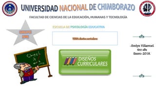 TEMA: diseños curriculares
 