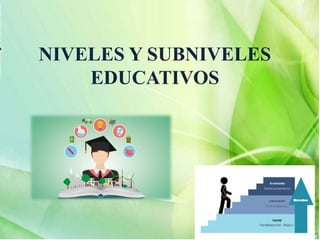 NIVELES Y SUBNIVELES
EDUCATIVOS
 