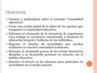 La comunidad Educativa | PDF