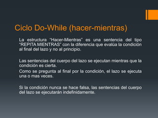 Bucle Do while | PPTX