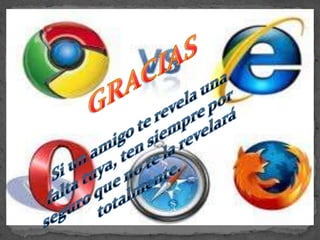 GRACIASSi un amigo te revela una falta tuya, ten siempre por seguro que no te la revelará totalmente.