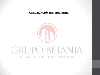 Comunicación Institucional

 