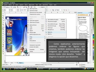       Procedemos a crear texto , vamos a  la barra de herramientas y seleccionamos el icono de crear texto  hacemos click en la zona donde queramos  empezar a escribir  y procedemos a colocar nuestro mensaje. Arriba en la barra de menú podemos  seleccionar  el tipo de letra y  tamaño de letra que deseamos.      Para colocar color simplemente sombreamos el  texto , nos vamos a la paleta de color y hacemos click en  el color que quieras.