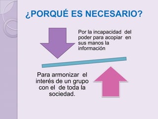 ¿PORQUÉ ES NECESARIO?