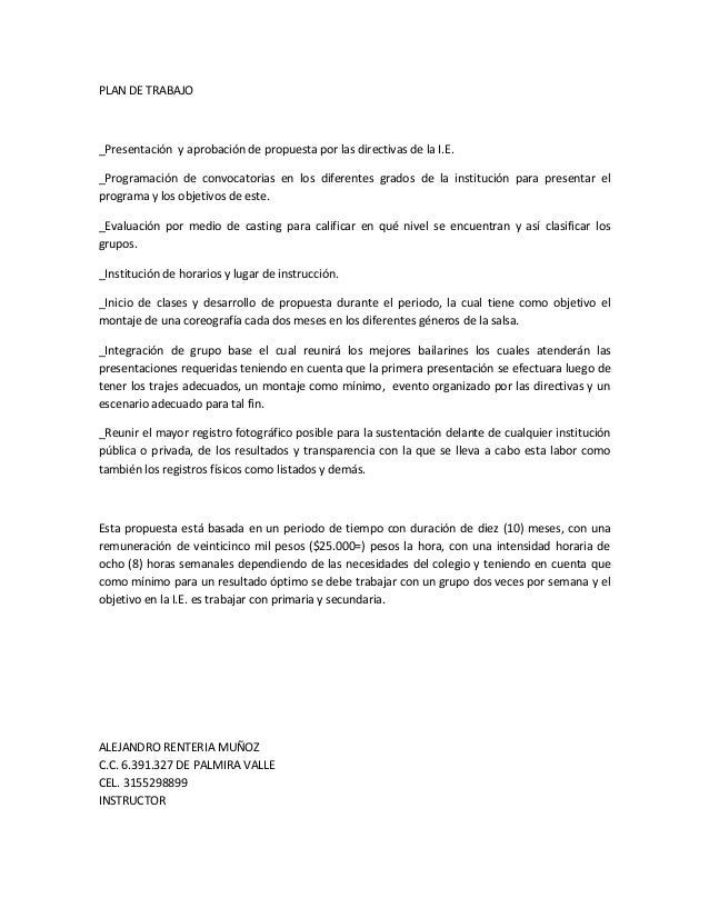 Grupo de salsa formato propuesta