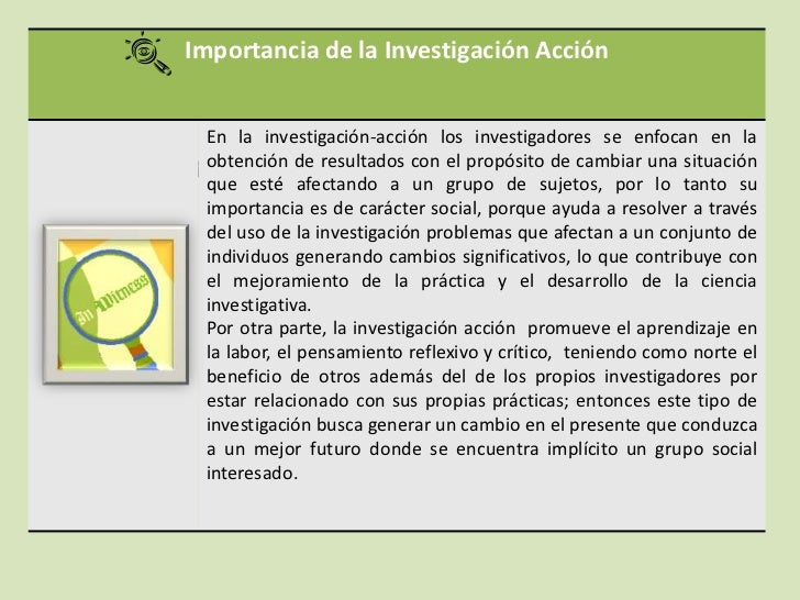 La Metodologia de la investigaci n acci n