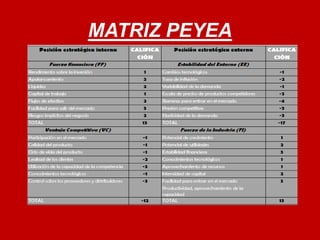 MATRIZ PEYEA 
 