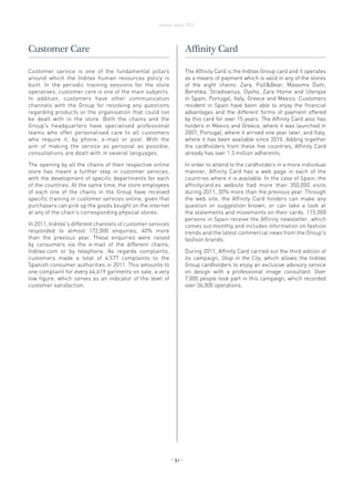 Inditex Card Grupo inditex annual-report-inditex-2011 | PDF