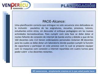 Benjamín Anilema MejíaEDAGOGOSNO asesoramos, simplemente creemos en lo que usted puede hacer
