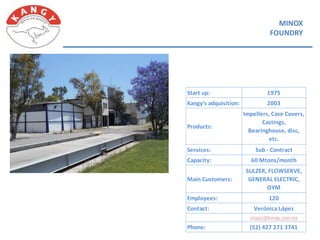 Grupo kangy, 2015 04 vf | PPTX | Manufacturing Industry | Industries