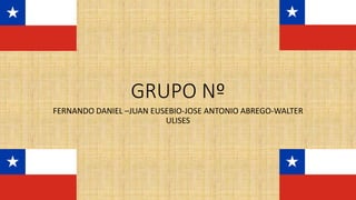 GRUPO Nº
FERNANDO DANIEL –JUAN EUSEBIO-JOSE ANTONIO ABREGO-WALTER
ULISES
 