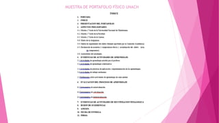 MUESTRA DE PORTAFOLIO FÍSICO UNACH