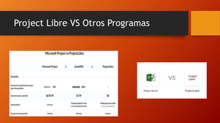 Project Libre VS Otros Programas
 
